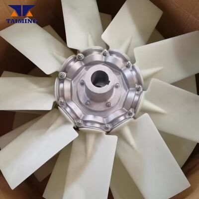 ใบพัดลมระบายความร้อนแบบหลายปีกสำหรับรถขุด รุ่น OEM ขนาดที่กำหนดเอง ใบพัดลมสำหรับระบบระบายความร้อน